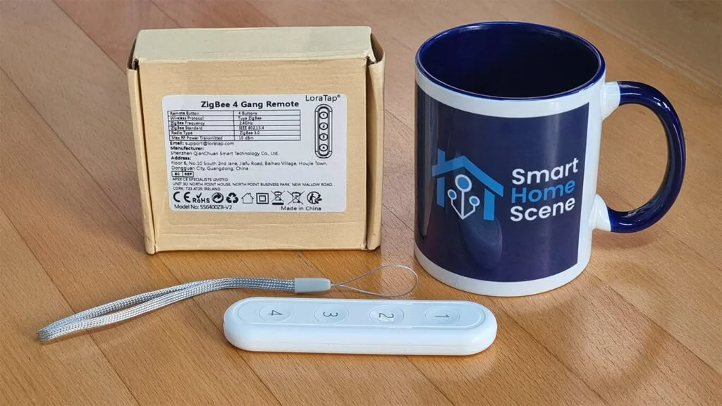 Обзор пульта дистанционного управления Loratap ZigBee SS6400ZB с четырьмя кнопками