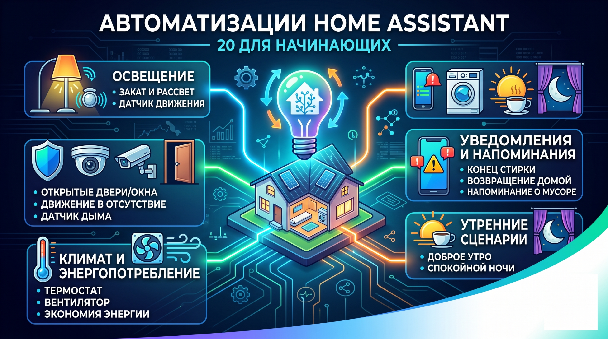 20 автоматизаций Home Assistant для начинающих в 2026 году